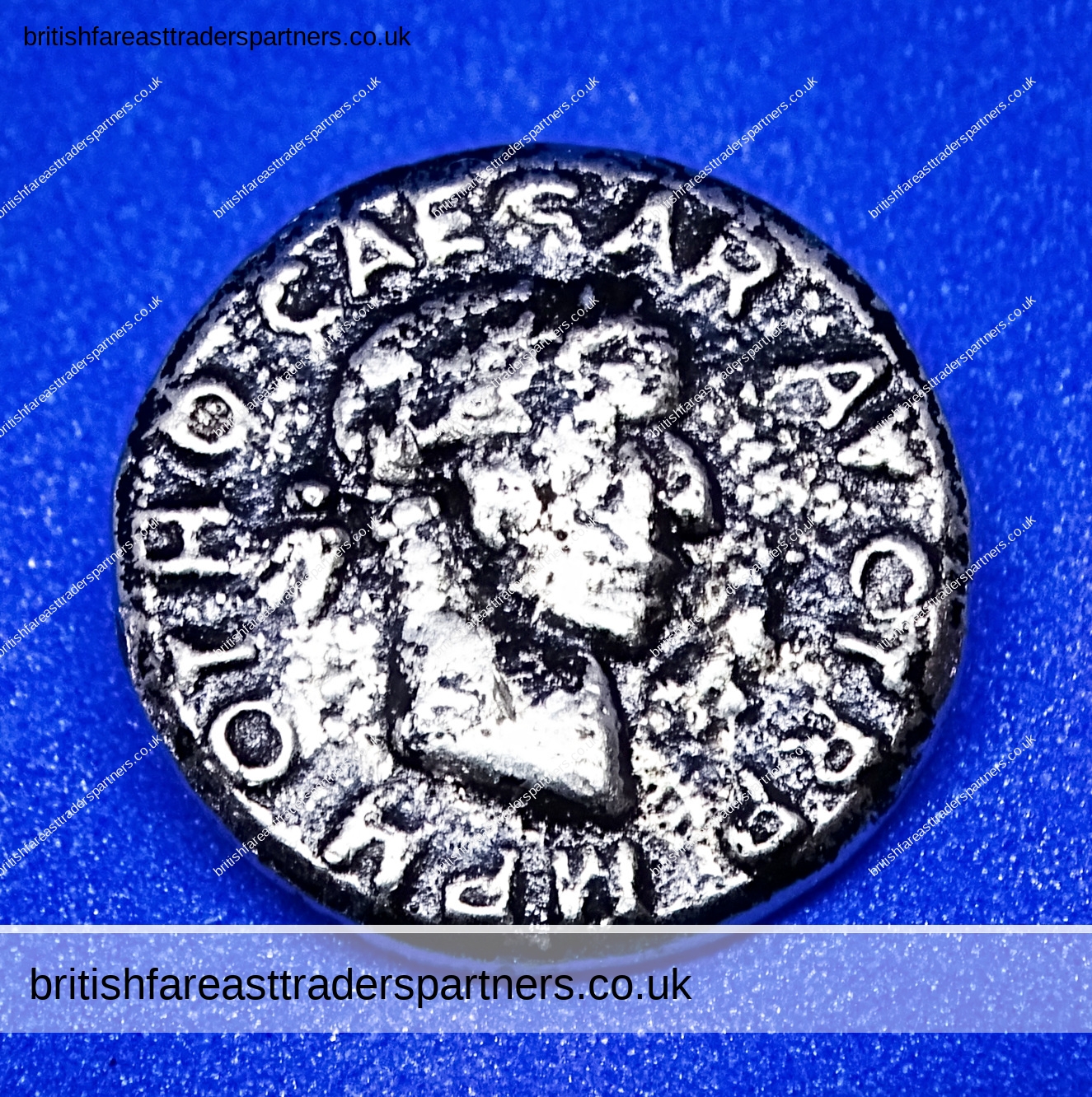 ANCIENT ROMAN EMPIRE SILVER COIN BUTTON “IMPERATOR Marcus Otho Caesar Augustus” ANTIQUITIES | HISTORY | COLLECTABLES | BUTTONS | CULTURE | CIVILIZATIONS | HERITAGE | ROMAN EMPIRE | EMPERORS