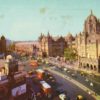 1972 India Postcard – Victoria Terminus Bombay, VT Series, Airmail to UK