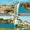 Greetings from Shoreham Multiview Postcard 1970s