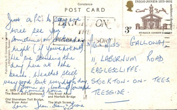 Greetings from Shoreham Multiview Postcard 1970s