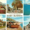1968 East Sussex Multiview Postcard – Seven Sisters, Rye, Hastings