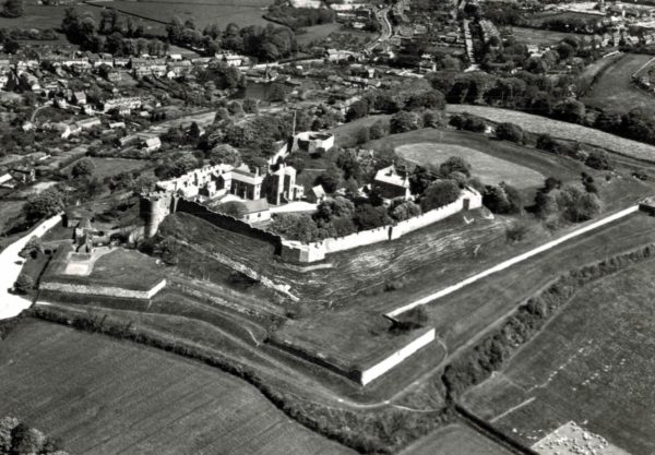 Carisbrooke Castle Aerial Postcard – Isle of Wight (Aero Pictorial)