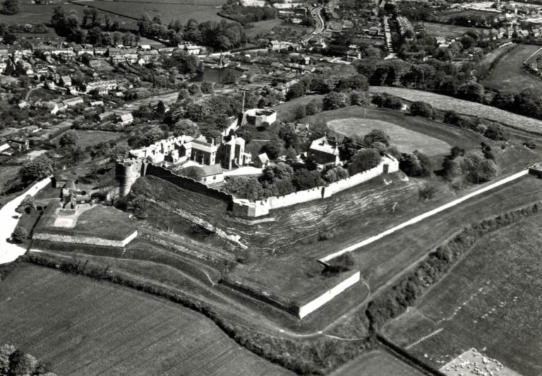 Carisbrooke Castle Aerial Postcard – Isle of Wight (Aero Pictorial)