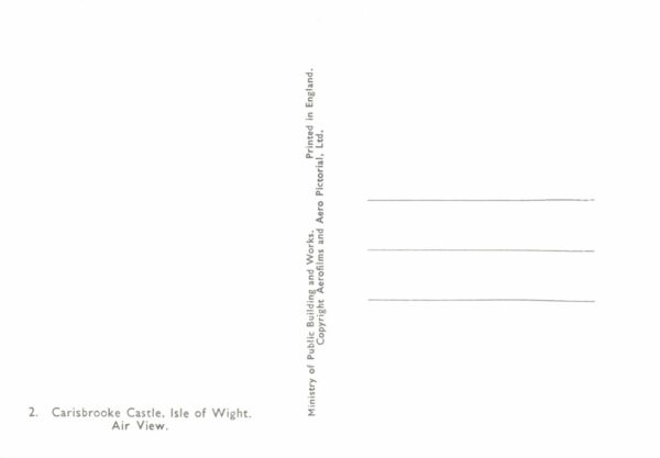 Carisbrooke Castle Aerial Postcard – Isle of Wight (Aero Pictorial)
