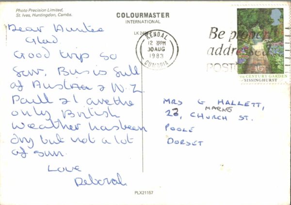 1983 Grasmere Lake District Postcard – Colourmaster