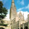 Salisbury Cathedral Cloisters Postcard – Walter Scott CE130