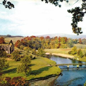 Bolton Abbey Postcard – Wharfedale Yorkshire by Arthur Dixon