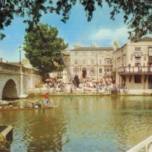 Oxford Folly Bridge Postcard – Head of the River Pub View