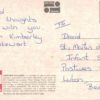 Croyde Village Postcard – Devon Thatched Cottage & Stream