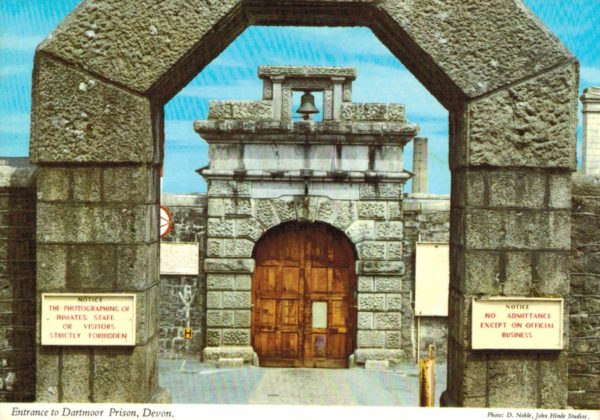 Dartmoor Prison Postcard – Princetown Historic Entrance View