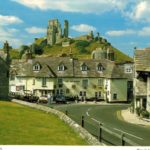 Corfe Castle Postcard – Dorset Village & Norman Ruins