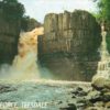 High Force Waterfall Teesdale Postcard by Salmon c1980s