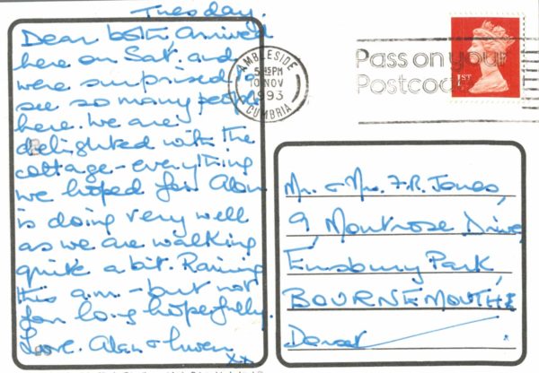 Tarn Hows Lake District Postcard near Coniston 1993