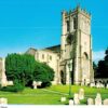 Christchurch Priory Dorset Postcard by John Hinde Original