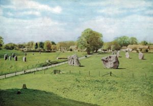 Avebury Stone Circle Postcard Wiltshire Mardon & Hall Ltd