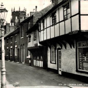 Church Lane Stafford Postcard – Frith’s Series c.1950s