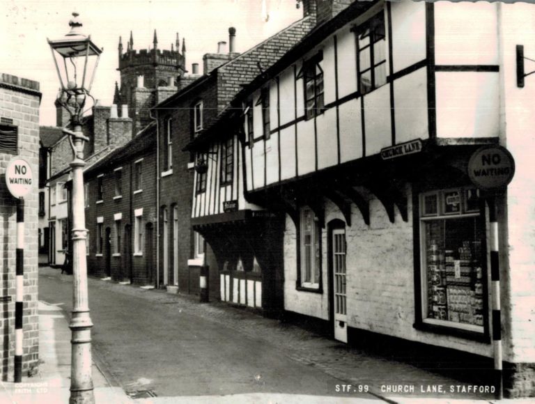 Church Lane Stafford Postcard – Frith’s Series c.1950s