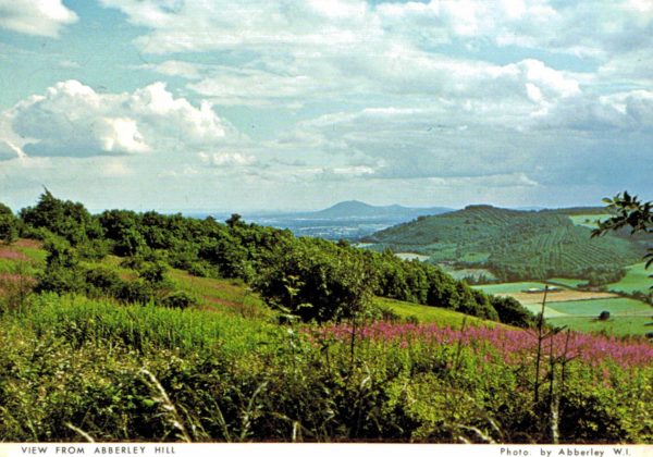 View from Abberley Hill Postcard – Abberley W.I. Photo