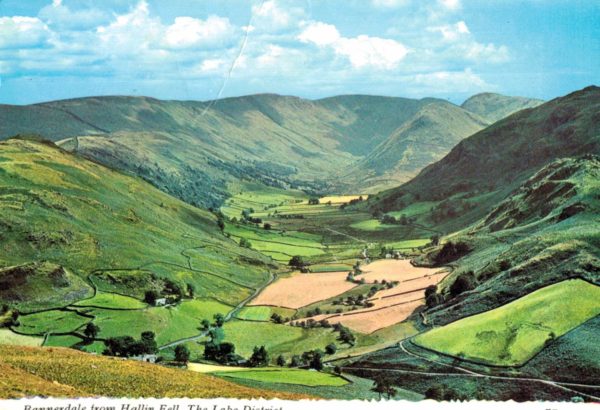 Bannerdale from Hallin Fell Postcard – Lake District 1980