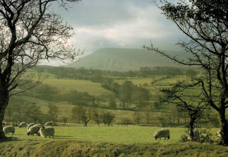 Pendle Hill Postcard – Country Cameos by Kenneth Oldham 2001