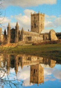 St Davids Cathedral Reflections Postcard – Pembrokeshire 2001