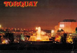 Torquay Illuminations Postcard – Europa Cards 1988