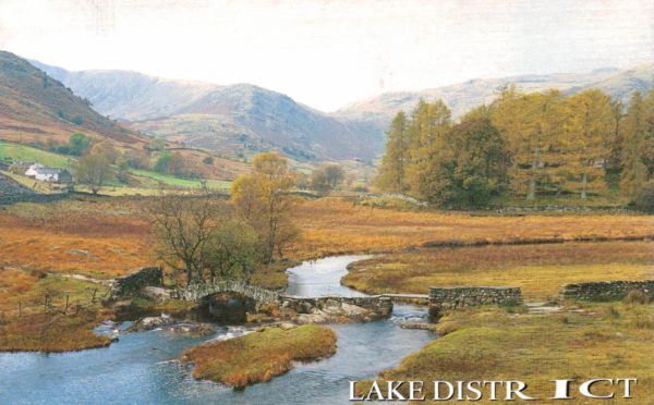 Slater Bridge Little Langdale Postcard – Lake District View