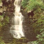 Mill Gill Falls Askrigg postcard Wensleydale Walter Scott