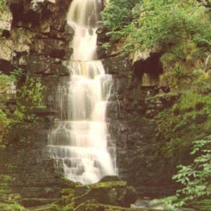 Mill Gill Falls Askrigg postcard Wensleydale Walter Scott