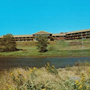 Oak Island Inn Postcard Nova Scotia 1983 Marina View
