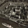 Tower of London Aerial View Postcard, 1956 Sepia RP
