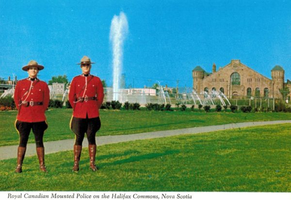 RCMP Halifax Commons Postcard – Nova Scotia with Armouries