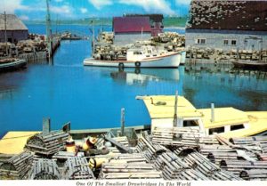 Sandford Nova Scotia Postcard – Lobster Pots & Drawbridge Harbour