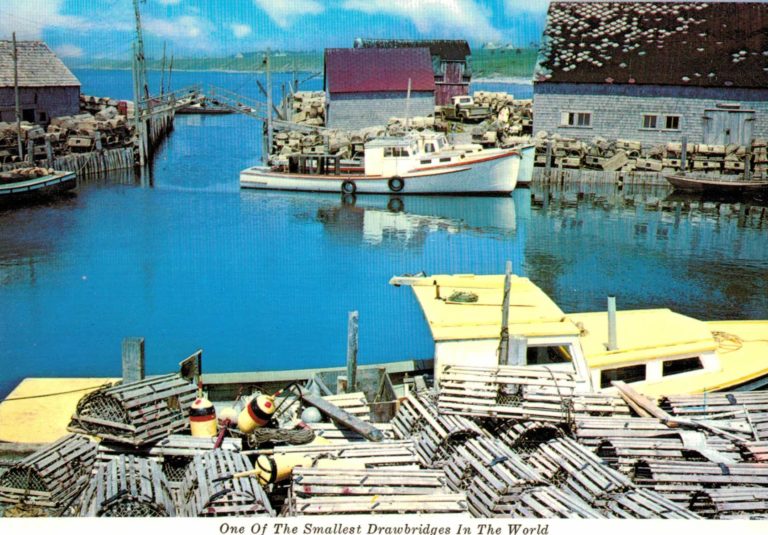 Sandford Nova Scotia Postcard – Lobster Pots & Drawbridge Harbour