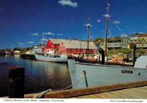 Lunenburg Nova Scotia Postcard – Fisheries Museum & Schooner Reo II