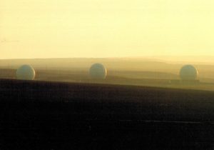 Fylingdales Moor Postcard – RAF Early Warning Spheres, Yorkshire