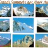 Southern French Alps Postcard – Les Grands Sommets Multi-View