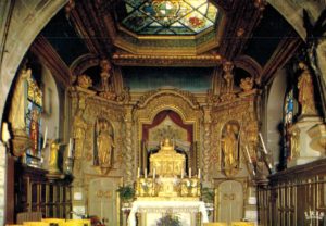 Chapelle Saint-Aurélien Limoges Postcard – Ornate Altar View