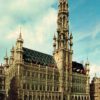Brussels Grand Place Town Hall Postcard – Gothic Landmark