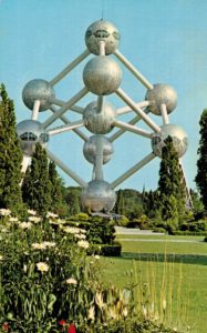 Atomium Brussels Postcard – Vintage Expo Landmark View