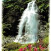 Le Voile de la Mariée Waterfall Postcard Valgaudemar