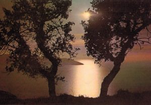 Zante Zakynthos Dawn Postcard by K. Btrelis Greece