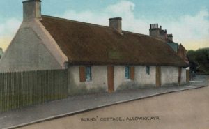 Burns’ Cottage Postcard, Alloway Ayr – Caledonia Series 1926
