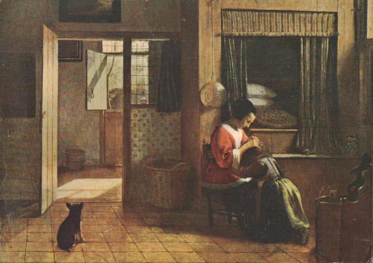 Pieter de Hooch Morning Toilet Rijksmuseum Postcard