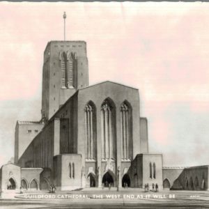 Guildford Cathedral West End Frith Architectural Postcard