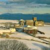 Iona Abbey Winter Postcard – Isle of Mull Landscape