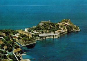 Old Fortress Corfu Aerial View Vintage Postcard Krüger