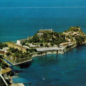 Old Fortress Corfu Aerial View Vintage Postcard Krüger