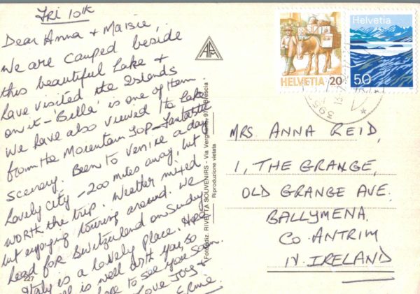 Isola Bella Lago Maggiore Postcard Italy 1992