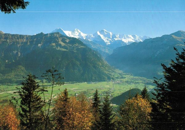 Harder Kulm Interlaken View Eiger Mönch Jungfrau Postcard